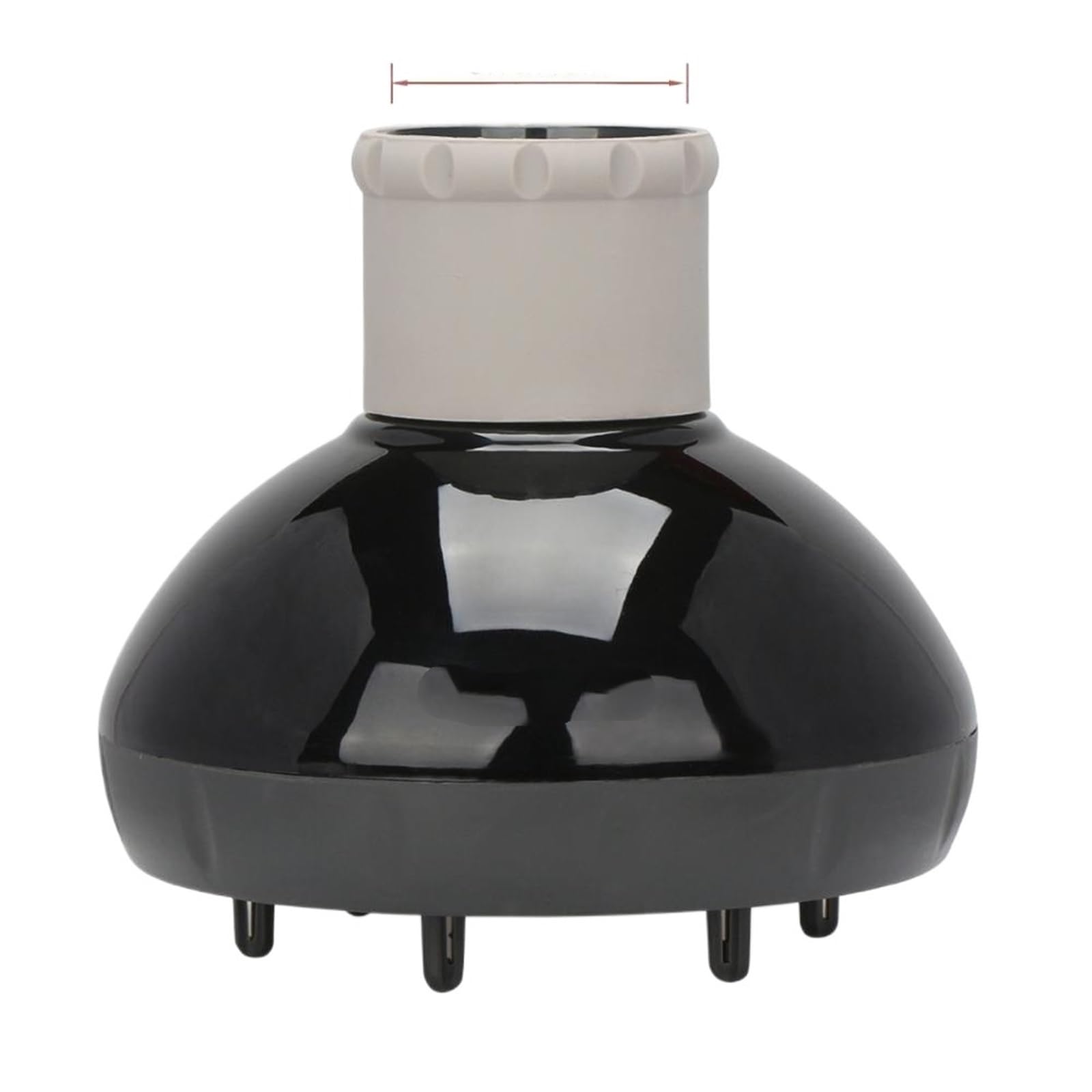 Haar Diffusor Diffuser for Hair Style Dryer Upgraded Diffuser for Curly Wavy Fitting Blow Dryer Salon Frizz-Free Diffuser(Normal Black)