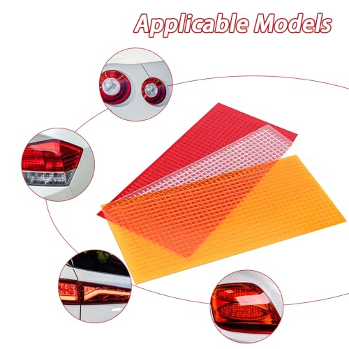 VBGURR 3 Stück Autolinsen Reparatursatz DIY Autolicht Riß Reparaturfolie-Auto Lens Repair Tape Praktisch Scheinwerfer Restaurationssatz Autolinsen Rücklicht Reparaturwerkzeuge