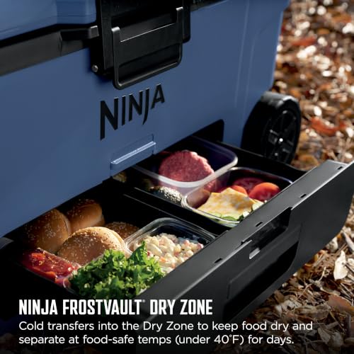 Ninja FrostVault™ 65qt Cooler with Wheels, Dry Storage, Lakeshore Blue - image 3