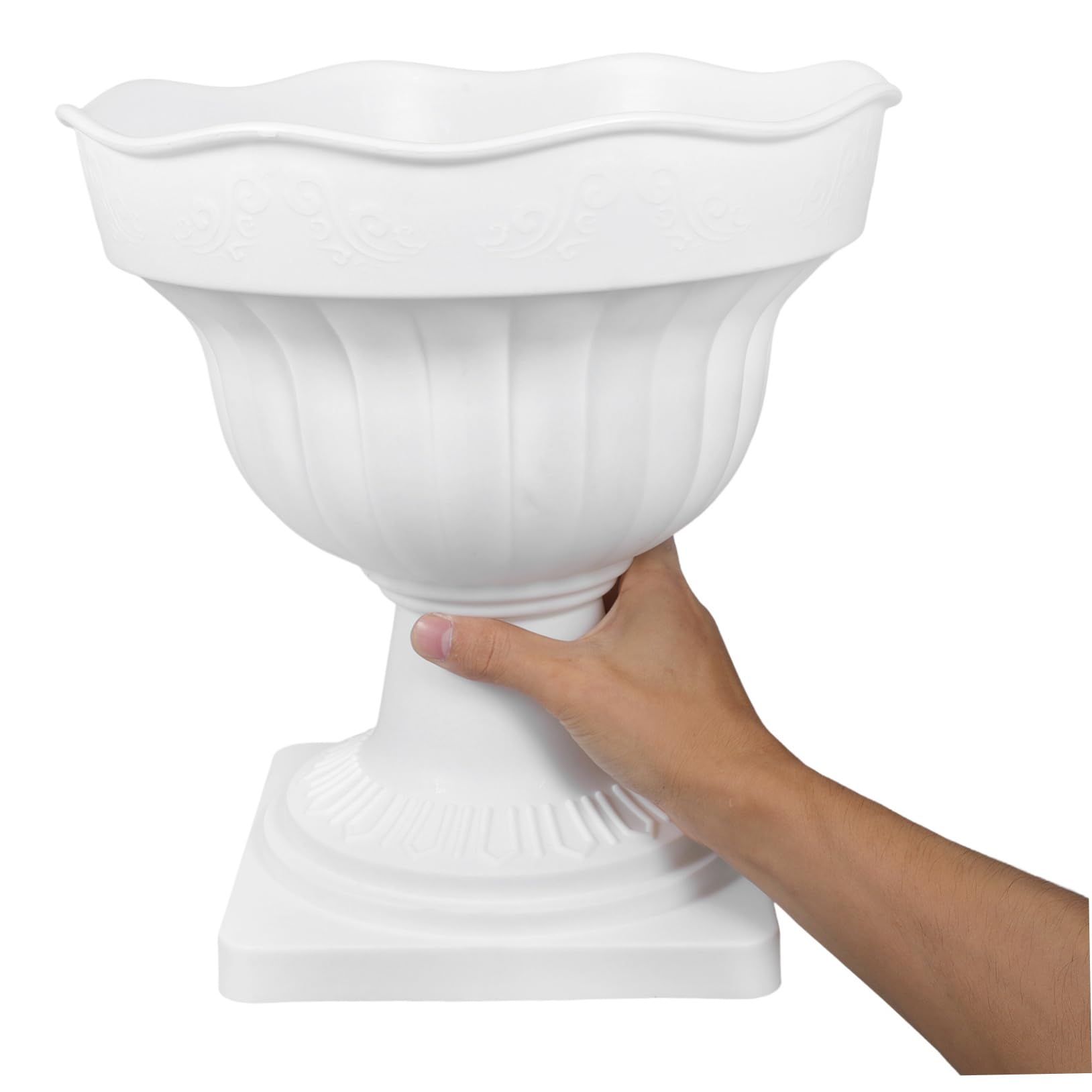 2piezas Guía De Productores De Plástico para Eventos Decoración De Jardines Macetas Romanas Macetas De Columnas para