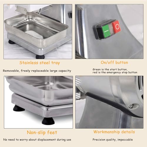 Rallador eléctrico rotatorio de queso con bandeja acero inoxidable miniatura 5