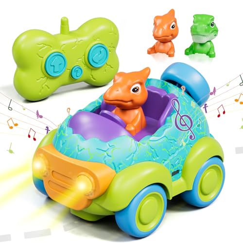 Lehoo Castle Ferngesteuertes Auto ab 3 Jahre, Wiederaufladbar Dinosaurier Spielzeug, Auto Ferngesteuert, Spielzeug ab 2 Jahre, Geschenk Junge 3 Jahre