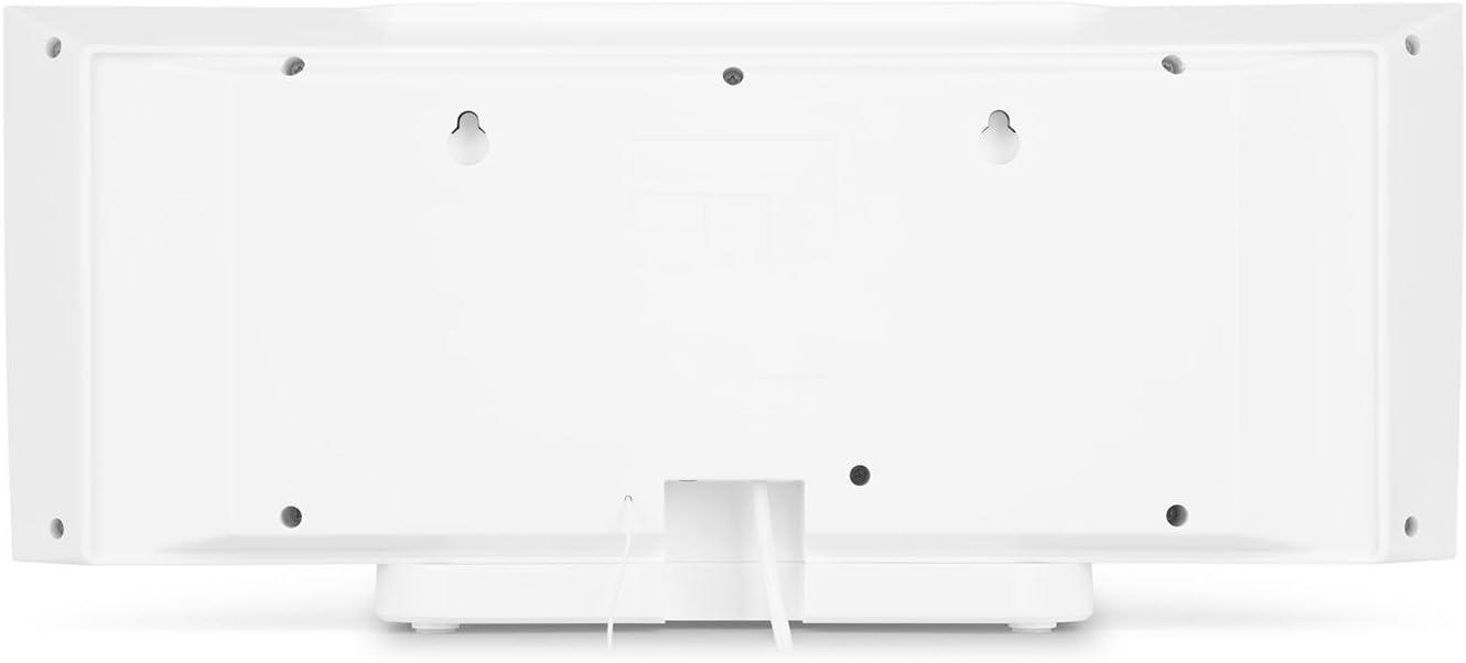 Rear view of the auna V-20 showing USB and AUX input ports