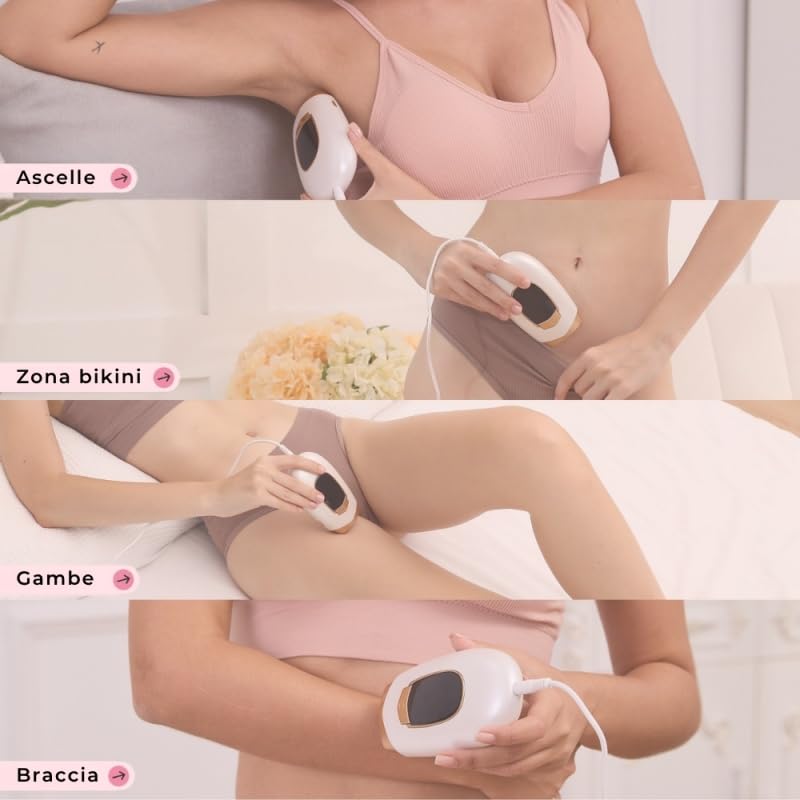 LumiSilk LUMINA IPL PRO Epilatore a Luce Pulsata 2 in 1 con Touch Screen, per Donna e Uomo, Viso e Corpo