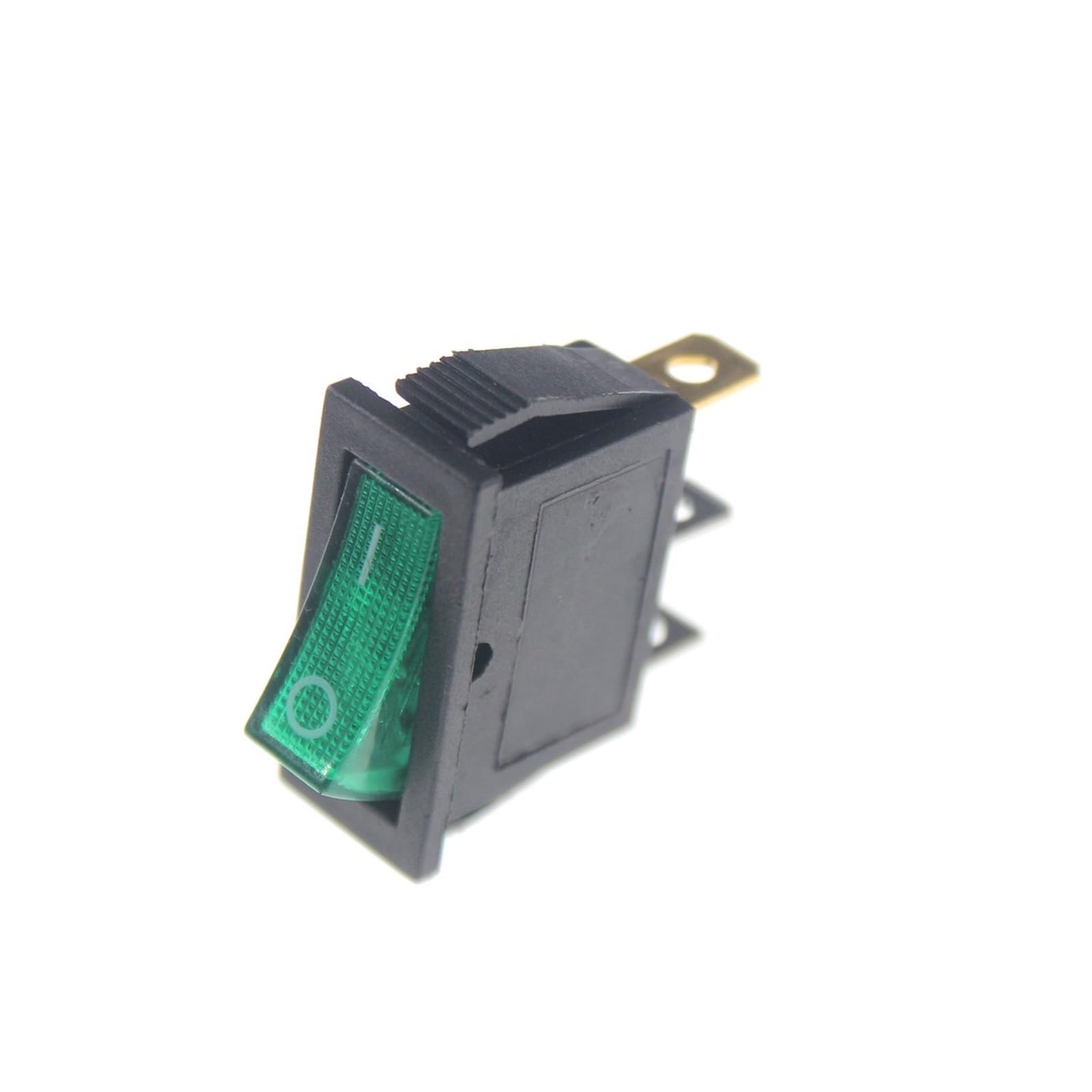 ZHGUIMING 5 uds KCD3 interruptor basculante ON-OFF 2 posiciones 3 pines equipo eléctrico interruptor de alimentación iluminado 16A 250VAC/ 20A 125VAC 31MM * 13,5 MM(Green 3 pin)