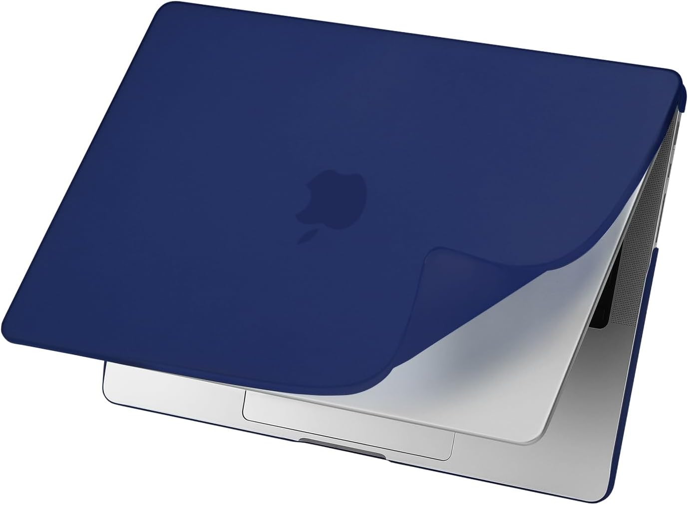 MOSISO Compatible with MacBook Pro 14 inch Case 2025-2021 M5 M4 M3 M2 M1 A3434 A3112 A3185 A3401 A2918 A2992 A2779 A2442, Shockproof Anti-Fingerprint Scratch Resistant PP Matte Soft Case, Haze Blue