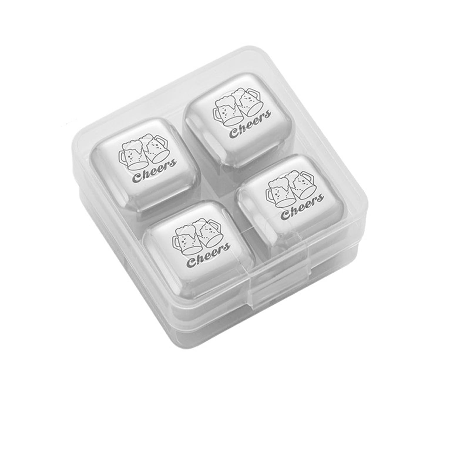 Barware Whiskey Stones Whiskey Rocks Reusable Chilling Cubes for All Drinks Reusable(B,M)