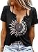 Eniloyal T-Shirt Dame V Ausschnitt Sexy Oberteile Sommer Baumwolle Basic Shirts Locker Schwarz M Baby,Schwarz günstig Kaufen-Eniloyal T-Shirt Dame V Ausschnitt Sexy Oberteile Sommer Baumwolle Basic Shirts Locker Schwarz M