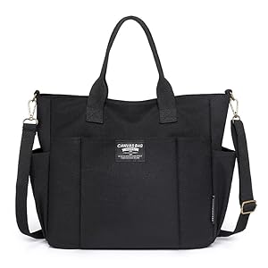 Tote Bag with Zipper Tote Bag for Women Canvas Crossbody Bag Shoulder Bag Satchel Hobo Bag Messenger Bag
