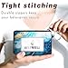 WEFMOSE Small Wallet Keychain with Clear ID Window Zipper Cute ID Case Coin Purse for Women Water Resistant Coin Pouch-Marble-Blue Keychain Wallet