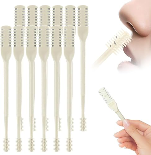 Miniatura 11 de Cortador de pelo nasal 2 en 1, nuevo cuchillo de doble cara para la nariz, herramienta portátil para quitar el vello de la fosa nasal, recortadora