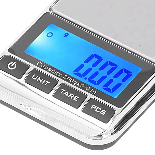 Báscula digital portátil precisa para joyería 300g miniatura 7