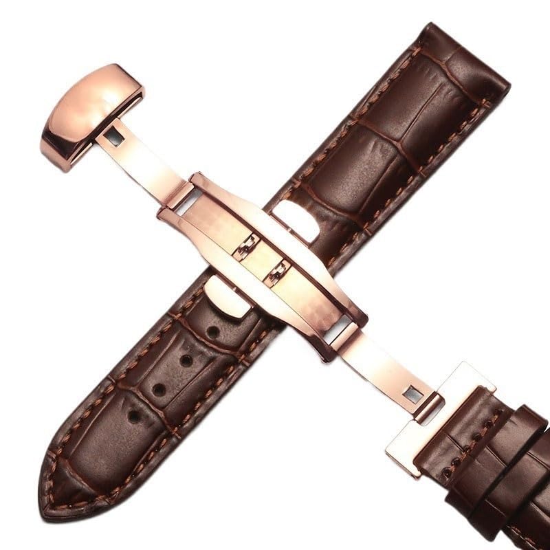 Bracelet de montre en cuir marron 19mm élégant pour boîtier Tissot Le Locle