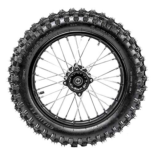 TDPRO 90/100-14 (3.5-14) 1.85x14 Wheel Tire and Rim Inner Tube with 15mm Bearing Assembly For Dirt Pit Bike - Thumbnail 3