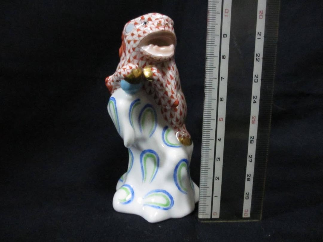 Amazon.co.jp: ヘレンド 狛犬 フィギュア フィッシュネット HEREND