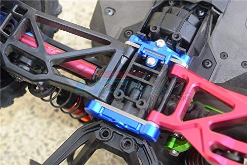 Traxxas 1/10 Maxx 4WD Monster Truck Upgrade Parts Aluminium Front + Rear Lower Arm Tie Bar Mount - 18Pc Set Red