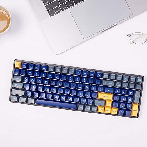 108キーチェリー mx ブラウンキーボード 104ピース/セット PBT 5面昇華キーキャップ メカニカルキーボード用ハイキーキャップ MXスイッチ付き(カラー:パープル)