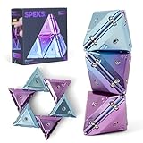 Speks Geode Magnetic Fidget Toy | Sensory Desk Toy for Adults & Teens 14+ | Stress Relief Gift | Pyramid, Chrome Purple
