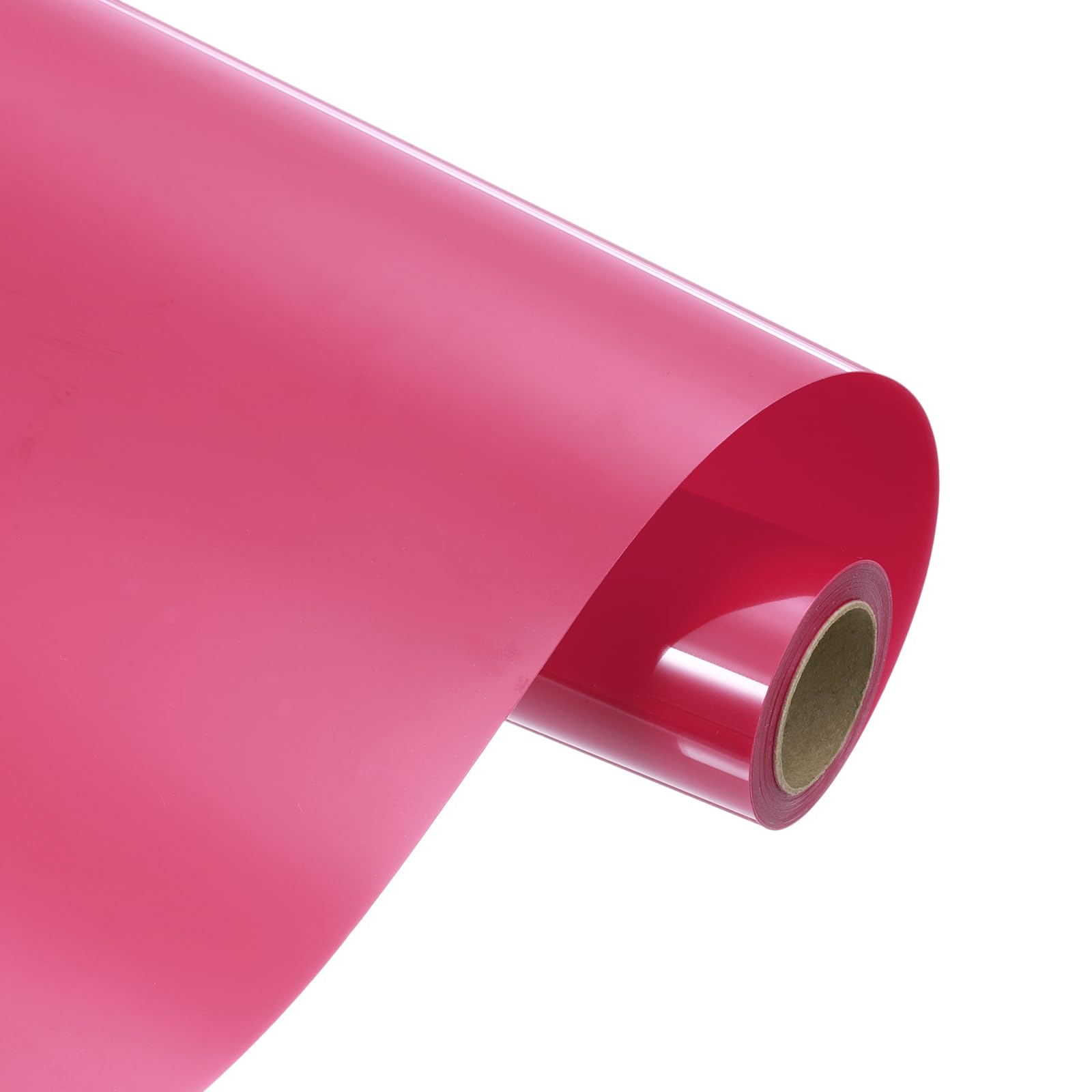 sourcing map Heat Transfer Vinyl Roll, 12" x 9.8ft HTV Iron on Transfer Vinyl for T-Shirts Craft Cutter Cutting Machine, Easy to Cut and Weed (Rose Red)