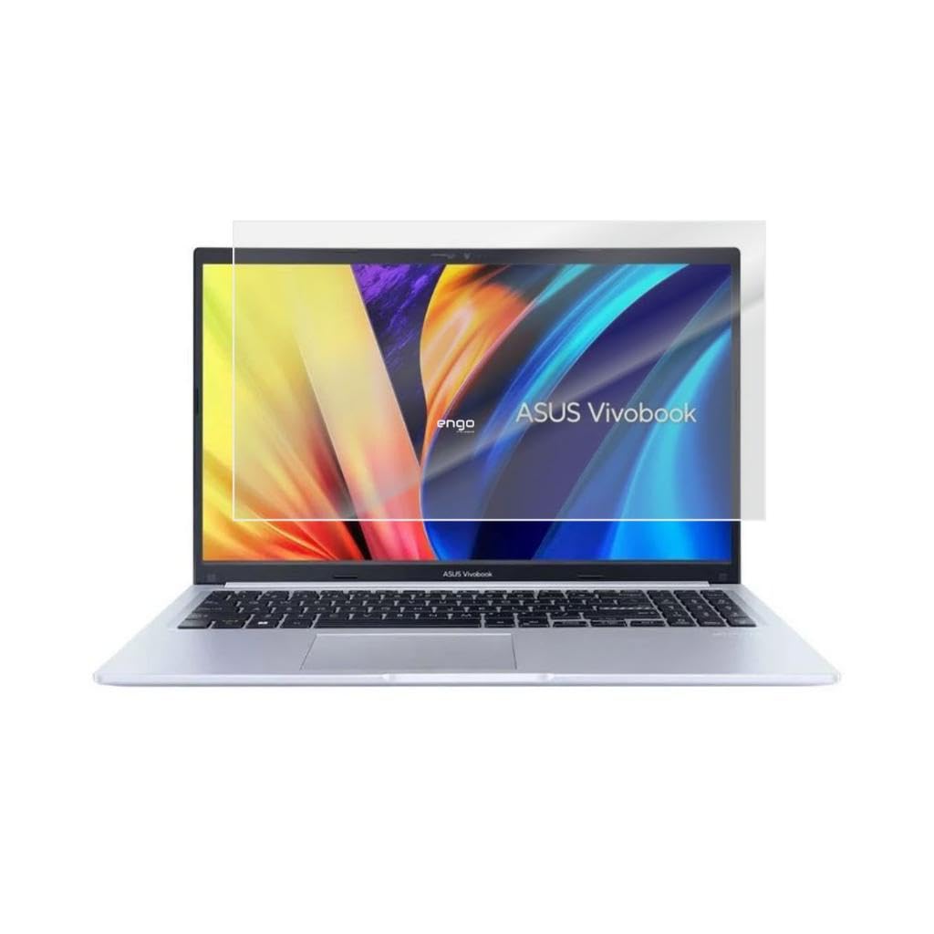 Engo Asus Vivobook Pro 15 15.6 İnç İle Uyumlu Mat Ekran Koruyucu Notebook, Yansıma Ve Parlama Önleyici Parmak İzi Bırakmayan Laptop Koruma, 9H Temperli Kırılmaz Esnek Nano Cam 16:9