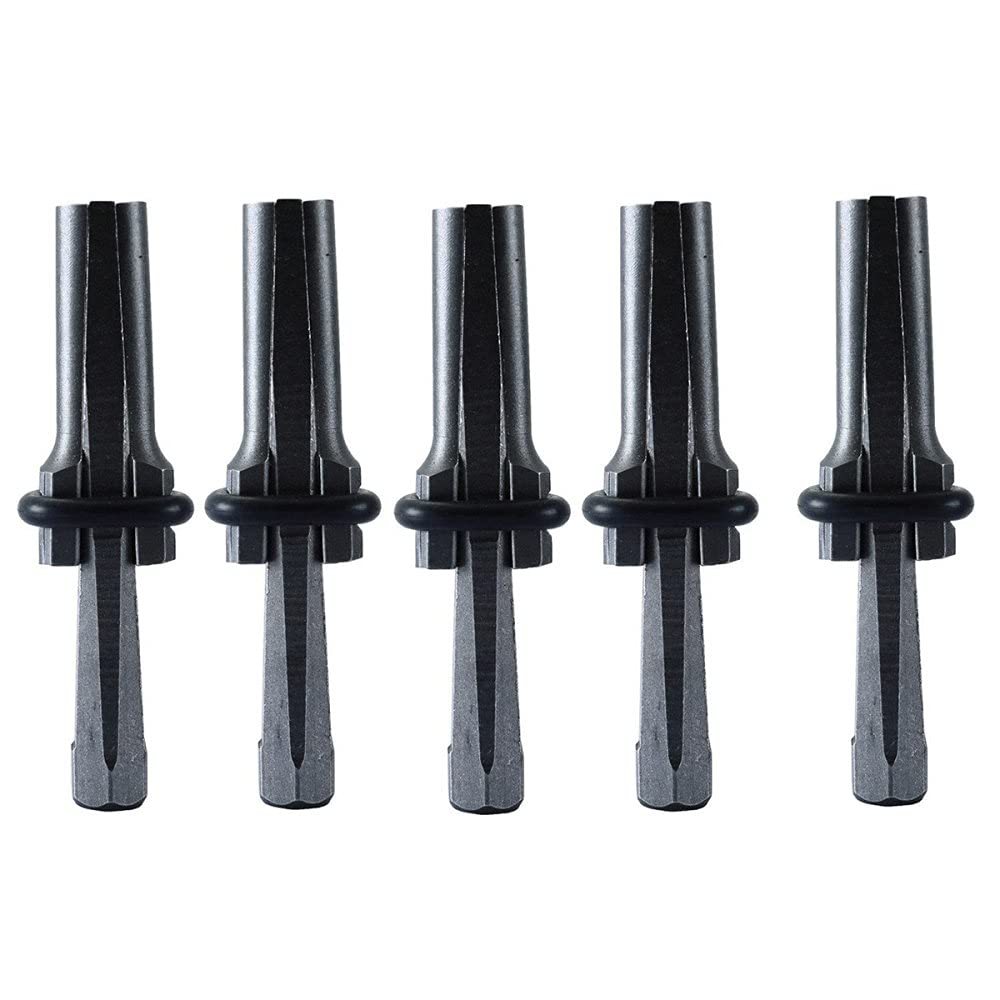 Juego de 5 piezas de 9/16 pulgadas cuñas plumas cuñas concreto roca piedra divisor herramientas manuales 14 mm, como se muestra