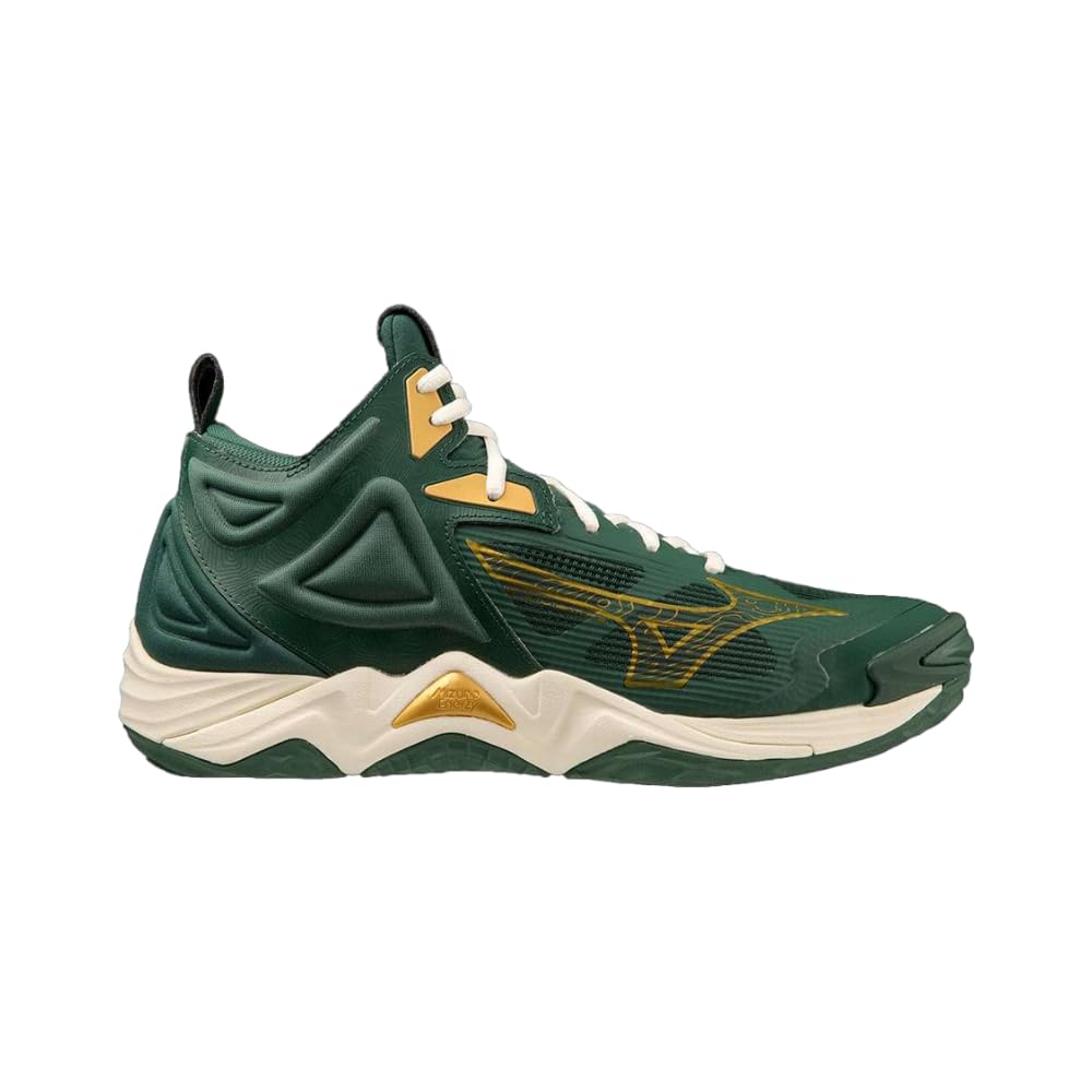 Mizuno Wave Momentum Special Edition Volleyball Shoes for Men & Woman Ideal for Indoor Games (Badminton, Tennis, Volleyball, Squash, Handball) Volleyball Shoes Pineneedle + MP Gold +White (UK - 9.5) (B0CS8WZ3D1) Amazon Price History, Amazon Price Tracker