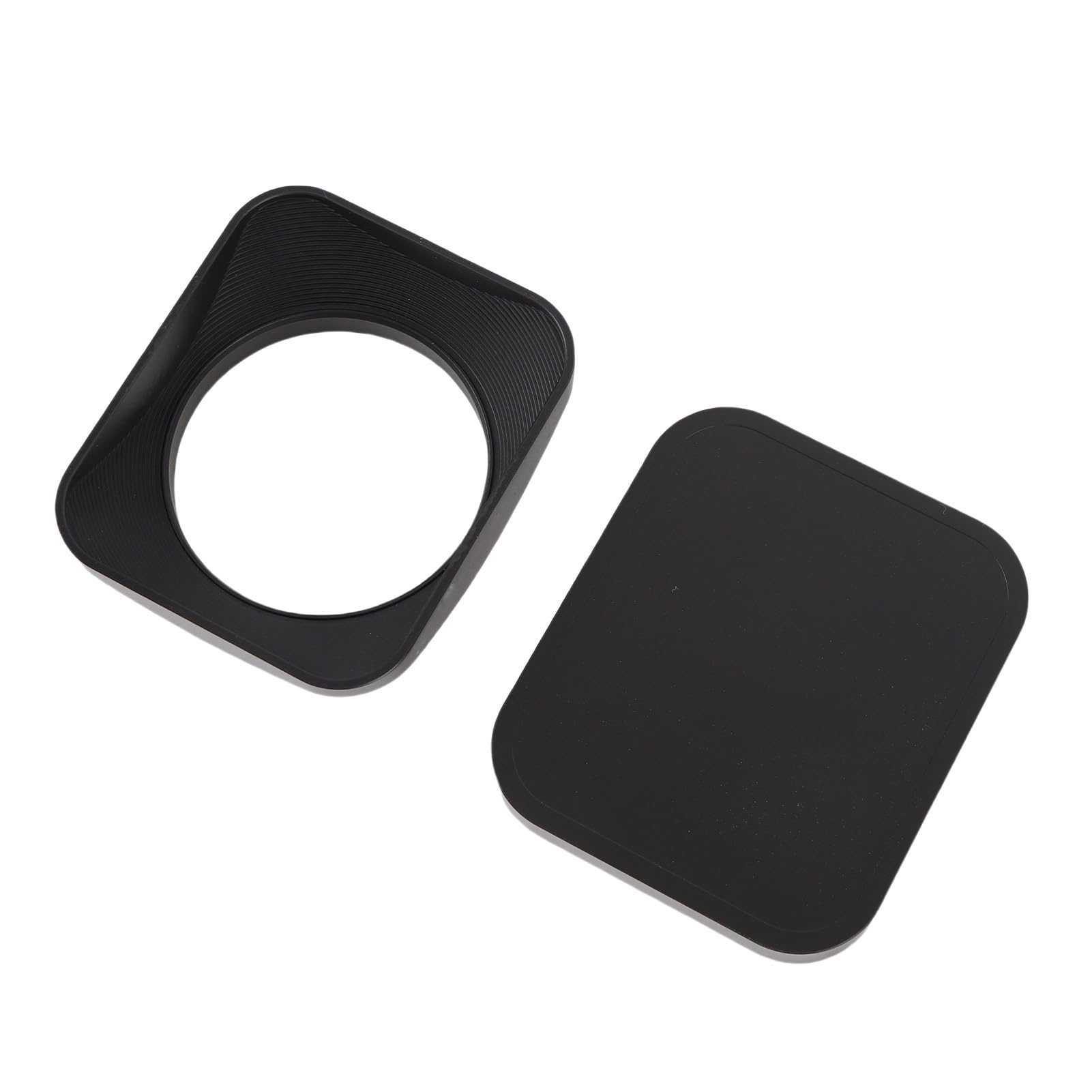 Sxhlseller Paraluce Quadrato Paraluce per Fotocamera da 43 Mm Lega di Alluminio CNC Lavorazione Fine Protezione Paralume con Cappuccio per compatibilità Flash Adattamento Accurato Antiriflesso (49 mm)