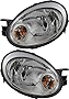 Gold Shrine For Dodge Neon Headlights Lamps Set 2003 2004 2005 Halogen Chrome Trim Driver and Passenger Side