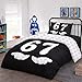 Mère & Moi: 6-7 Reversible Duvet Cover Set - Black & White, Soft Twin Size Comforter Cover & Pillowcase, Machine Washable, Trendy Kids & Teens Bedding