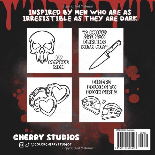 Bold & Easy Dark Romance Coloring Book: For Bookish Girlies Who Love Mystery, Passion, and Spicy Vibes: All Things Dark & Delicious – Bold Designs ... and Mafia Romance (Readers Just Wanna Color) - Image 2