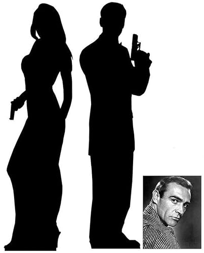 Secret Agent Male/Female - Silhouette Double Pack - Lifesize Cardboard