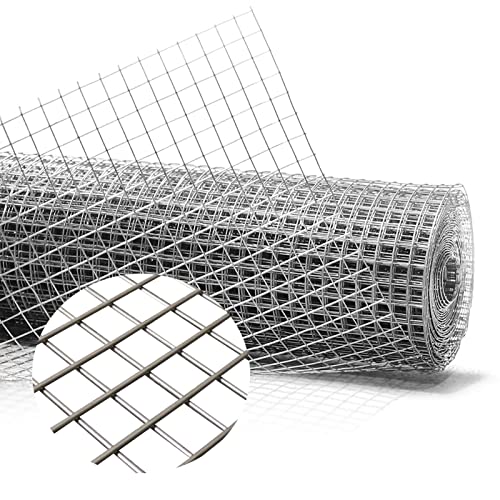 LMAHAP Hardware Cloth Metal Chicken Wire Mesh, Stainless Steel 304 Welded Wire Mesh, 1/2 inch Square Hardware Cloth, for Chicken Coop Rabbit Garden Fruit Cage Animal (Size : 1mX5m(39inX16.4ft))