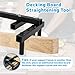 YZZHAJ Decking Board Straightening Tool, Steel Decking Board Bender for Straightener Bending Boards, Heavy Duty Steel Adjustable Deck Tool Fit for Wood Decks Tightening up the Gap