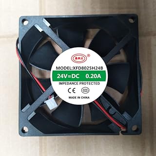 XFD8025H24B 24V 2-Wire Double Ball Inverter Cooling Fan