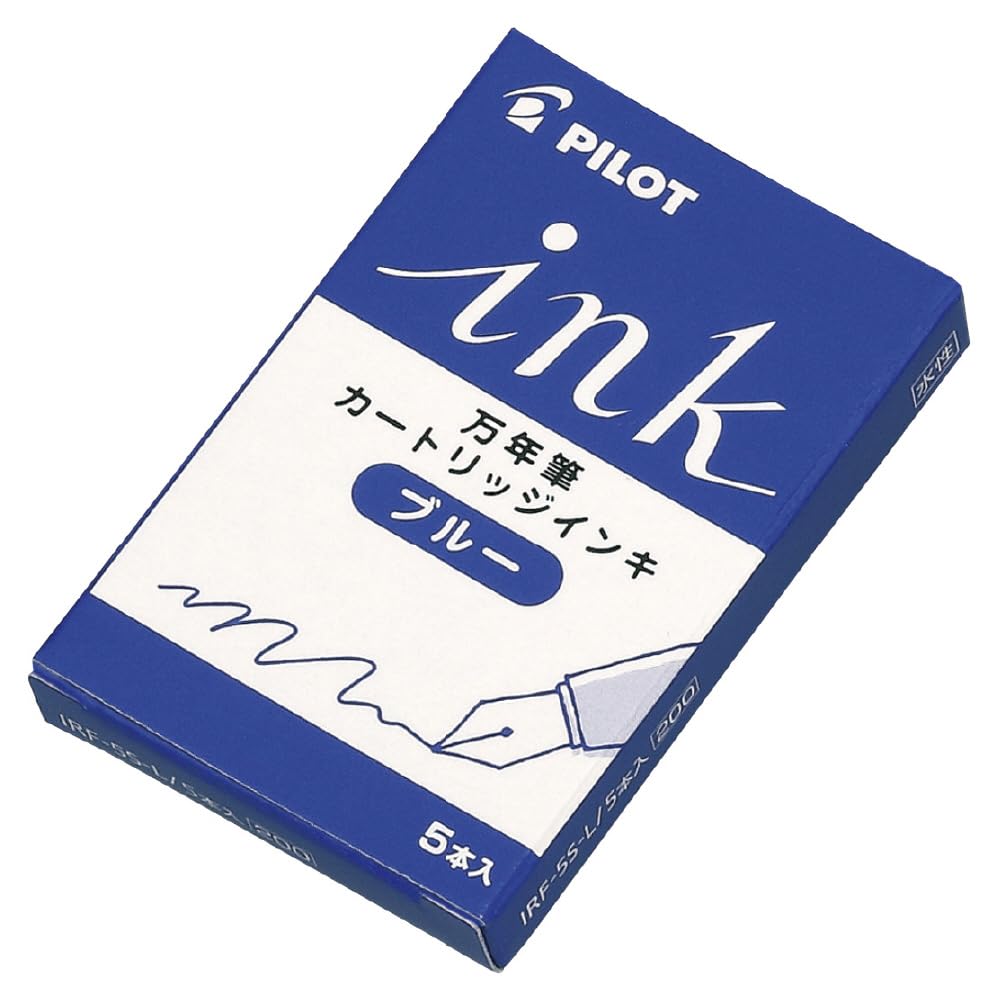 Pilot Fountain Pen Cartridge Ink 5 Pieces Blue IRF-5S-L-image-8