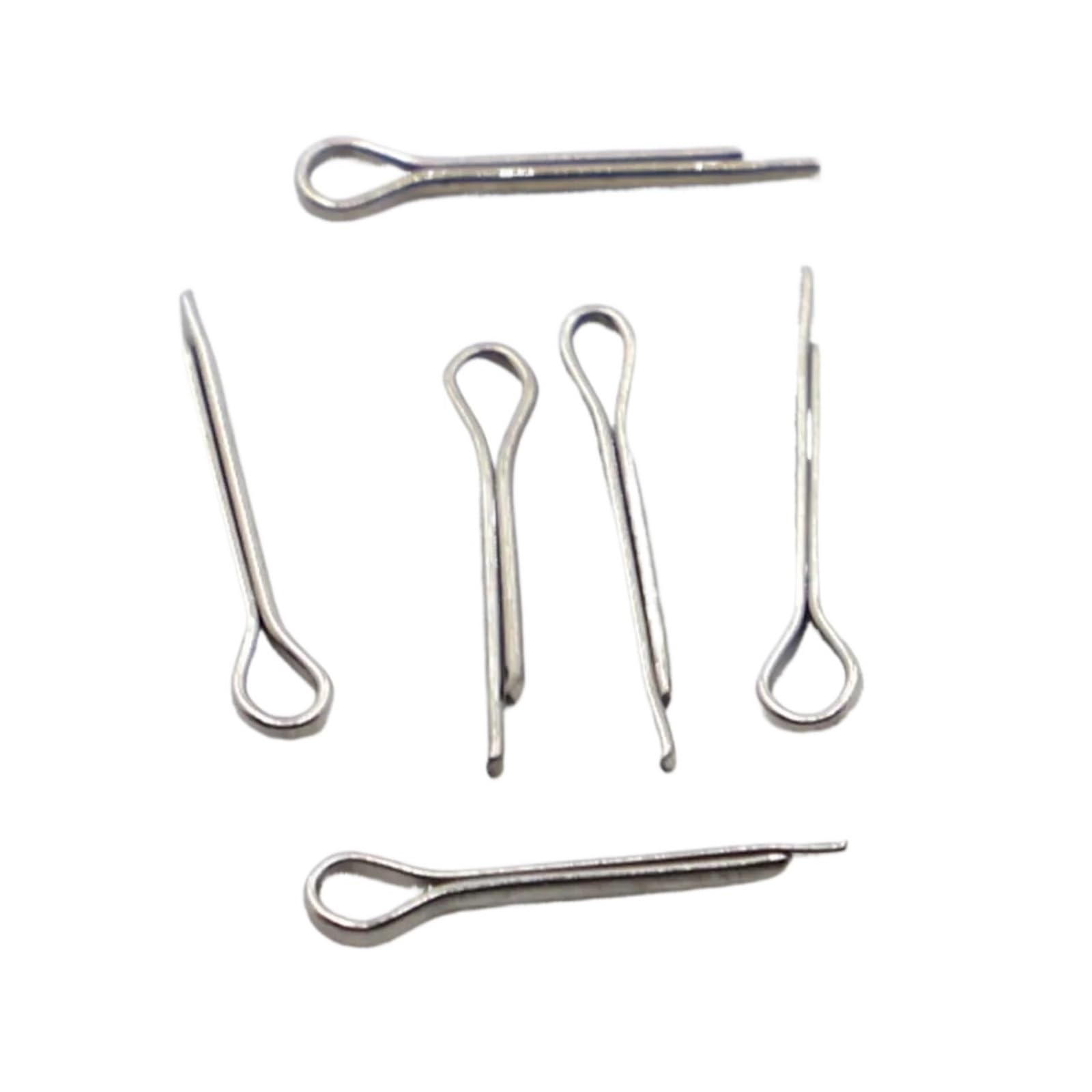 80 Uds. De pinos metálicos de acero inoxidable 304, pasadores divididos, fijaciones chaveta, enlace caja dura, pasador dividido M3-M10 Para Automoción(M10,100mm)