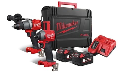 Milwaukee M18FPP2A-502X 4933464268 Powerpack Fuel Perceuse Percussion FPD2 + Visseuse