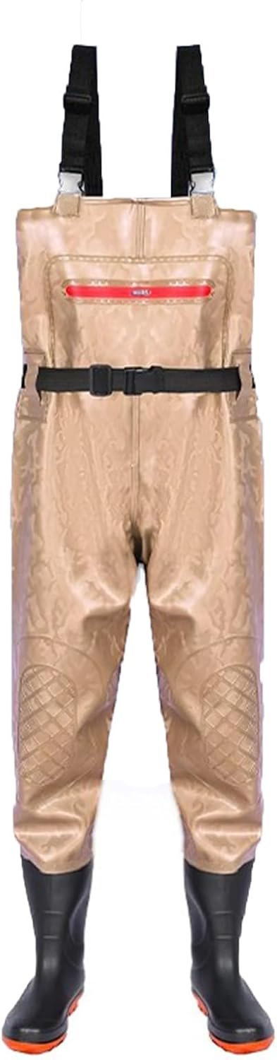 Thick Double-layer Knee Pads Chest Hip Waders for Men Waterproof,Used for Fishing, Car Washing