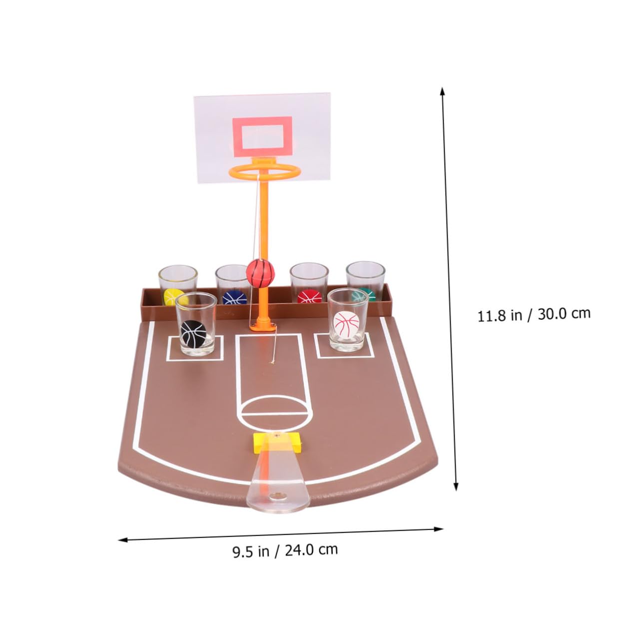Hemobllo Gioco da Tavolo Basket da Bere in Acrilico Set Gioco Creativo Divertente per Intrattenimento Bar e Festa Facile da Giocare