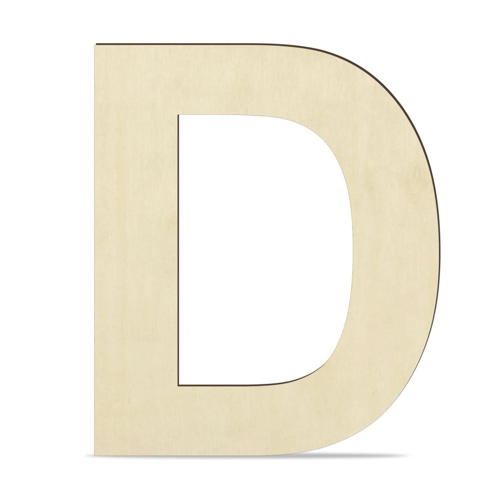 CRAFLOOM 9inch MDF Board English Alphabet Letters Cutouts for Art, Craft, lippen Art, Resin Art, Wall Decoration, DIY Craft, and Painting. (Letter D)-image-40
