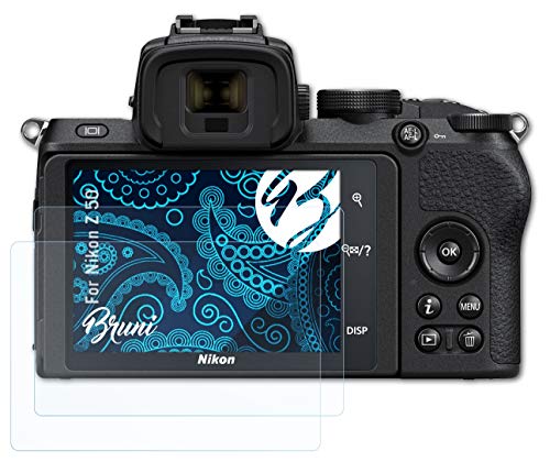 Bruni Screen Protector compatible with Nikon Z 50 Protector Film, crystal clear Protective Film (2X)