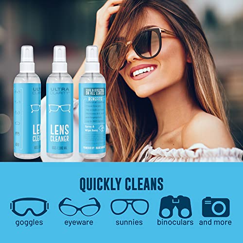 Powered by Nano Magic Eyeglass Lens Cleaning Spray 6 oz (3 Pack) | Professional Grade Formula, Silicone-Free | for Glasses, Phone, Electronic Screens, Optic Surfaces, Coated Surfaces - Made in USA - Image 4