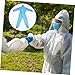 ULTECHNOVO 3pcs Coverall Jumpsuit Body Suit Industrial Gown Esd Coverall Full Suits Heavy Duty Easy to Wash