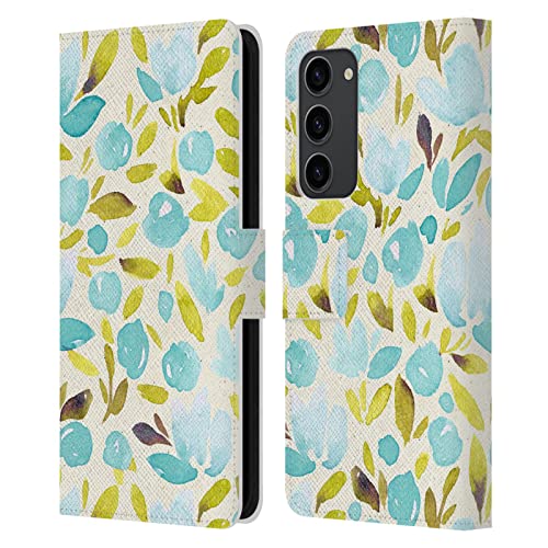 Étui portefeuille Samsung S23+ 5G Haroulita Orchidées Bleues