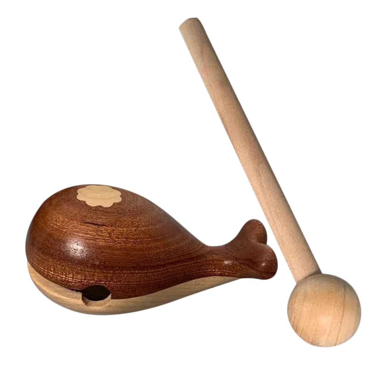 MUCKLILY Cute Wooden Musical Toy Baby Percussion Blocks Mallet Car Interior Decor Fun Educational Instrument for Boys and Girls