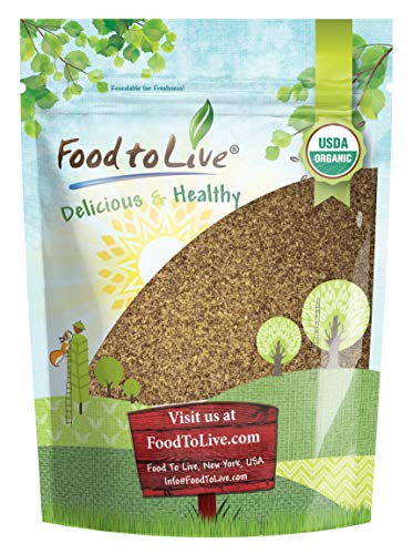 Organic Brown Flaxseed Meal, 8 Ounces â€“ Non-GMO, Kosher, Cold-Milled from Raw Whole Seeds, Pure Powder, Vegan Superfood, Bulk, Rich in Omega-3 Ground Flax, Keto Friendly, Product of the USA