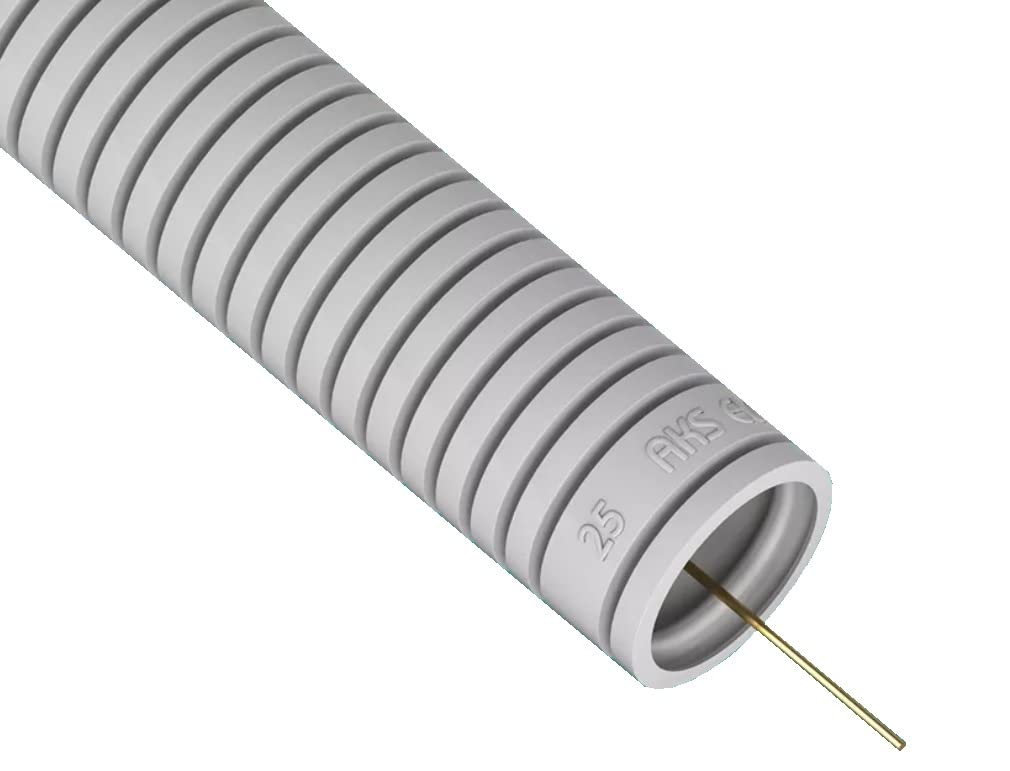 AKS ZIELONKA 444038 RKGL 25/19 Corrugated Pipe pestell, Grey (Grey chiné 14)
