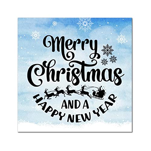 Panneau mural rétro en bois de 35,6 cm pour une décoration de Noël rustique