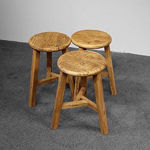 Antique chinois tabouret en bois d'orme : une pièce d'histoire et d'émotion chez vous - 4