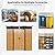6FT x 5FT Outdoor Storage Shed, Heavy Duty Galvanized Steel Garden Shed with Sloped Roof, Sliding Lockable Doors, Punched Vents & Foundation Kit, Weather Resistant Tool Shed for Backyard, Coffee